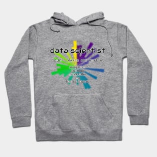 Data Scientist Dictionary Definition | Polar Chart White Hoodie